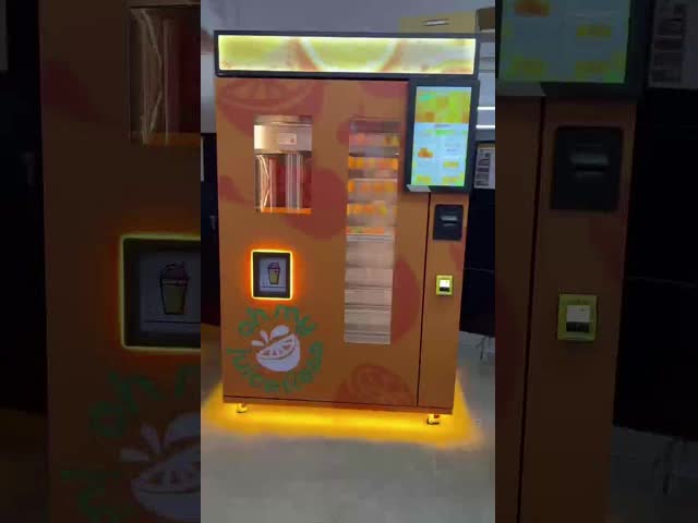 304 Stainless Steel Orange Juice Vending Machine With 220V Voltage And 450 KG Weight For Commercial Use