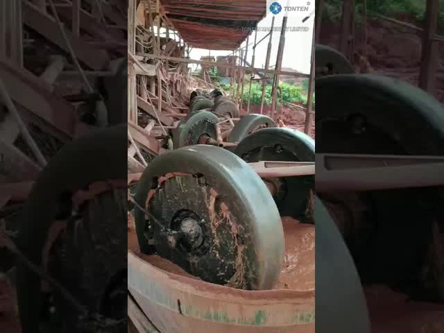 Wet Iron Ore Double Wheel Gold Grinding Machine Barite Quartz Grinding Machine