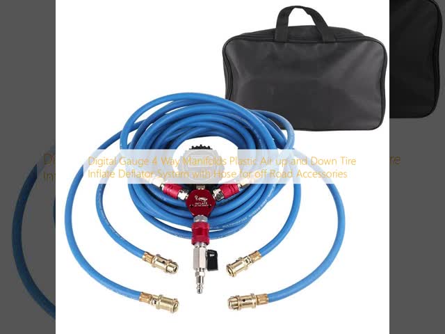 Digital Gauge 4 Way Air Manifold for Tire Inflation Deflation System