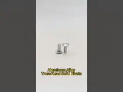 Cabeza de la armadura Rivets de aluminio sólido 5056 acabado anodizado de aleación