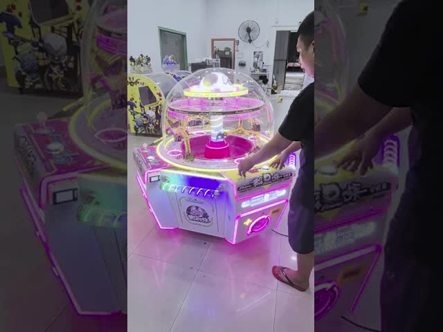 Coin Operated Amusements Kids Candy Vending Claw Ball Crane Catch Candy Game Machine