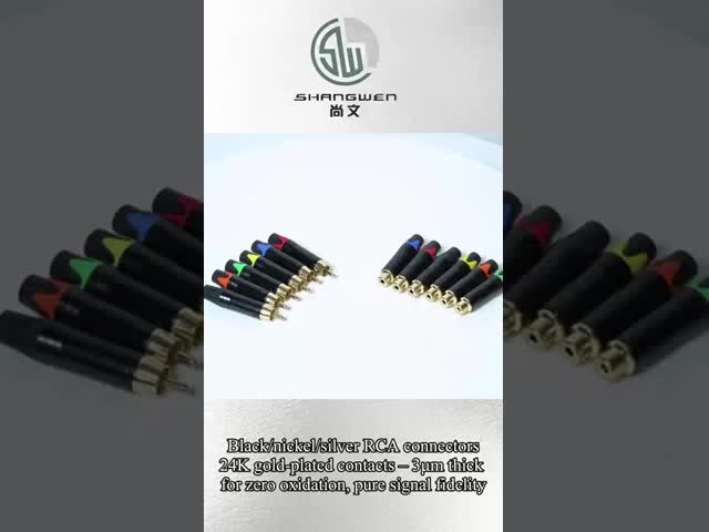 Industrial Plug RCA Audio Connector 2 Contact RCA Male Lotus Jack