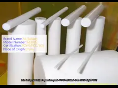 Premium Grade PTFE Rod with Hardness 55+/-5 Shore D, Temperature Resistant -180°C to +260°C and Tensile Strength 20-30Mpa