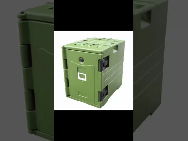 Rotational Molding Process Food Warmer For Restaurant Insulated Electric Ultra Pan Carrier 120L Green