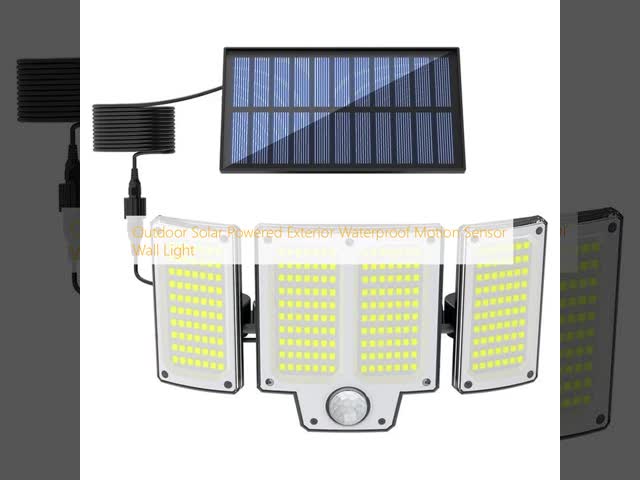 Solar Powered Led Outdoor Security Spot Lights with Motion Sensor