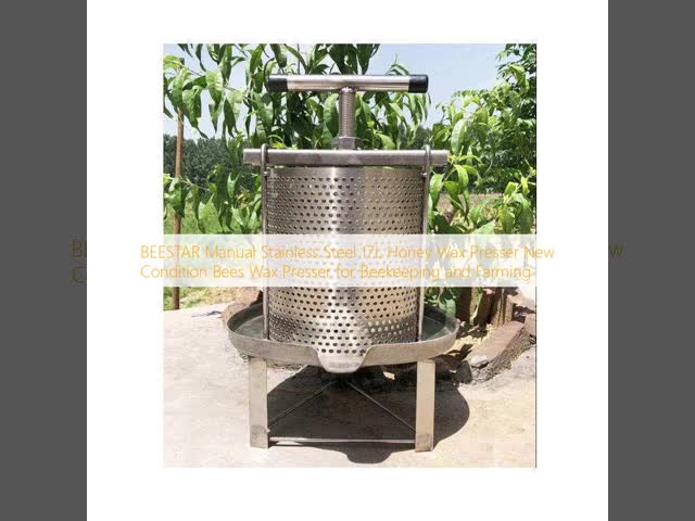 Beekeeping Equipment Stainless Steel Honey Press Machine With Honey Barrel