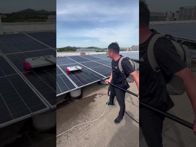 Innovative Solar Cleaning Brush Dual Roller High Speed  PV Photovoltaic System Equipment