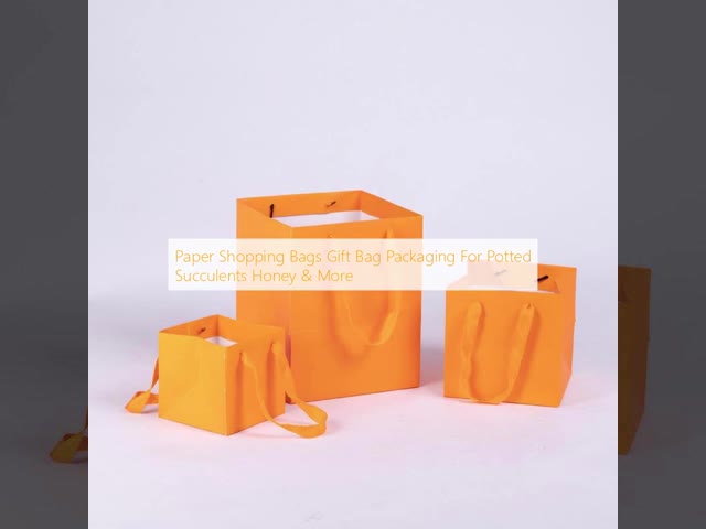 Custom Paper Box Hot Stamped Square Gift Bag Ideal For Festival Flowers Cosmetics & Gifts