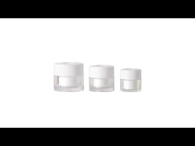 15g 30g 50g Leakproof Plastic Cream Jar with Customizable Colors for Skincare and Cosmetic Use