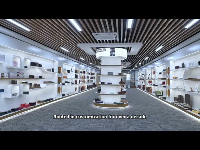 Pu Leather Custom Printed Jewelry Boxes Fashionable With LED Light Pu Leather