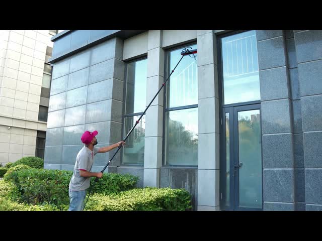 Aluminum Alloy Water Fed Pole  Extension Telescopic Water Fed Brush High Places