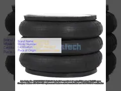 Industrial Convoluted Air Spring Leland Sc2132 Cross Goodyear Bellows 578-93-3-100