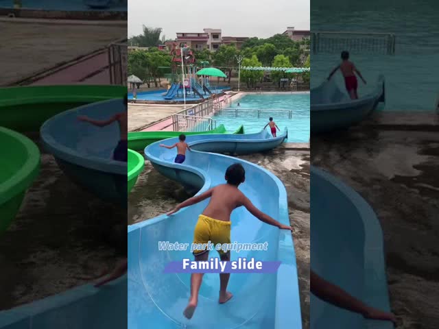 Factory Provided Directly Fiberglass Water Splash Well-Made Combination Slide Customized for Aqua Amusement Park