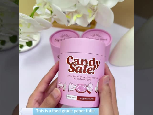 Air Tight Coffee Powder Round Paper Tube Packaging for Protein Powder Packaging Container