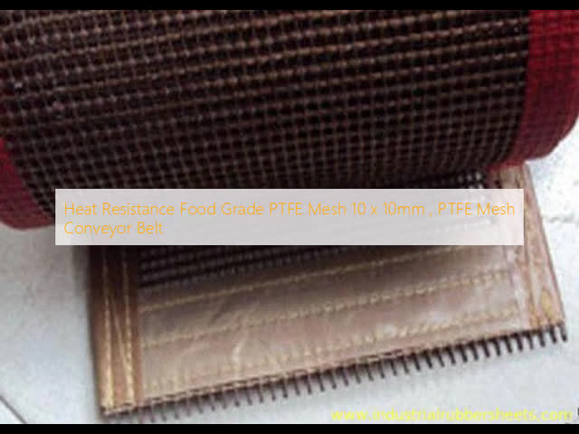 Food Grade PTFE Mesh Conveyor Belt with Chemical Resistance and Permeability for High Temperature Applications
