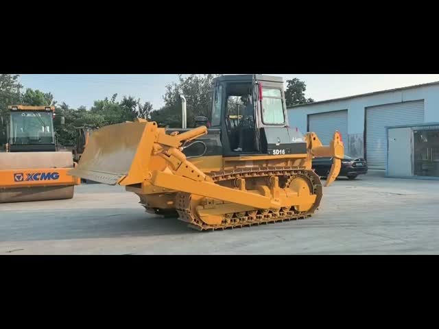 Marque chinoise utilisée Bulldozer SHANTUII SD16 original utilisé SHANTUII SD16 Dozer Sd130 Sd22 Sd16s vidéo
