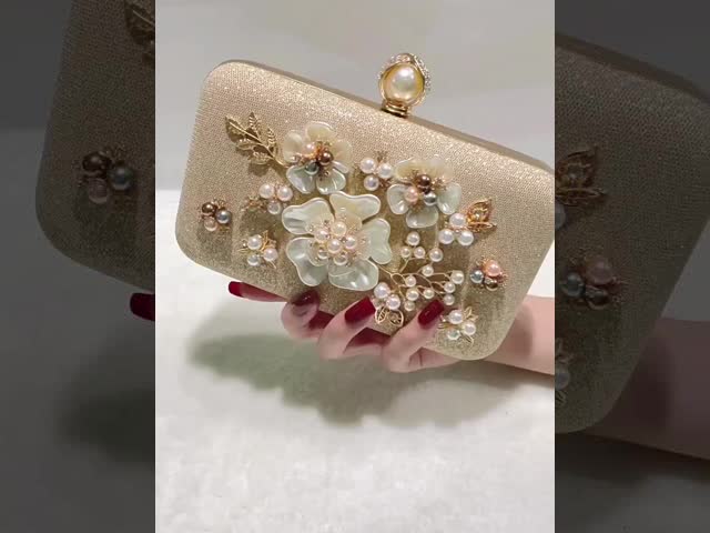 Women Evening Clutch Bag Leather Sparkling Designer Handbag Purse for Wedding Party