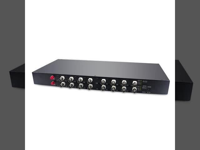 16 Channel HD-Video over Optical Fiber Transmitter and Receiver Support HD-AHD/CVI/TVI highest resolution 720P,1080P
