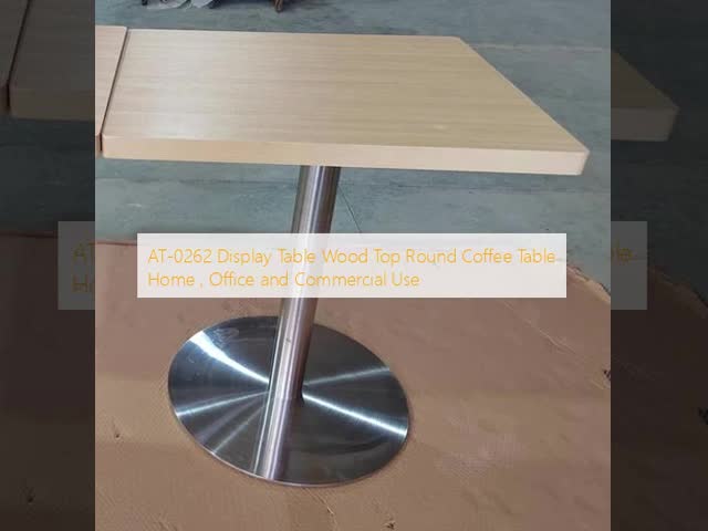 AT-0262 Display Table Wood Top Round Coffee Table Home , Office and Commercial Use