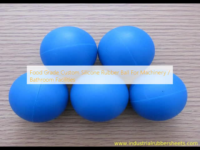 Food Grade Custom Silicone Rubber Ball with 40-80 Shore A Hardness 8Mpa Tensile Strength and 1.25g/cm3 Density