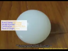 Food Grade Custom Silicone Rubber Ball with 40-80 Shore A Hardness 8Mpa Tensile Strength and 1.25g/cm3 Density