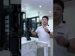 China Energy Saving Large View Aluminum Single Glass Entrance Pivot Door supplier