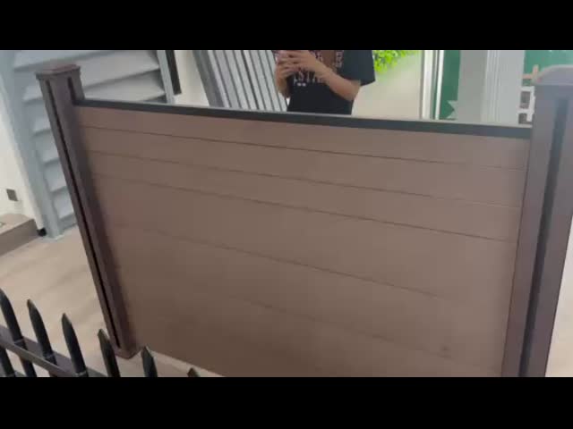 Wood Plastic Composite Wpc Picket Fence Screen 1.8m*1.8m For Villa