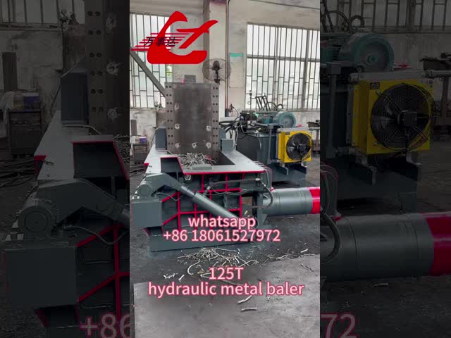 Low Maintain Cost Scrap Baler Compactor 125Ton For Ferrous Metal Refining Industry