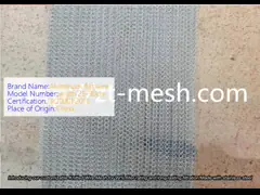 China Round Hole Shape Knitted Wire Mesh Filter In White For Effective Filtration supplier