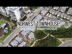 2 Story prefabricated Light Steel Frame Houses , 3 Bedrooms Light Steel Frame Houses