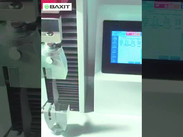 High-precision electronic universal tensile testing machine, capable of measuring the tensile and bending properties of plastics, rubber, and metal fabrics video