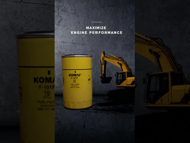 PC100-5 PC120-5 PC200-5 PC220-6 Excavator Fuel Filter FF5058 600-311-8221 6136-71-6120 video