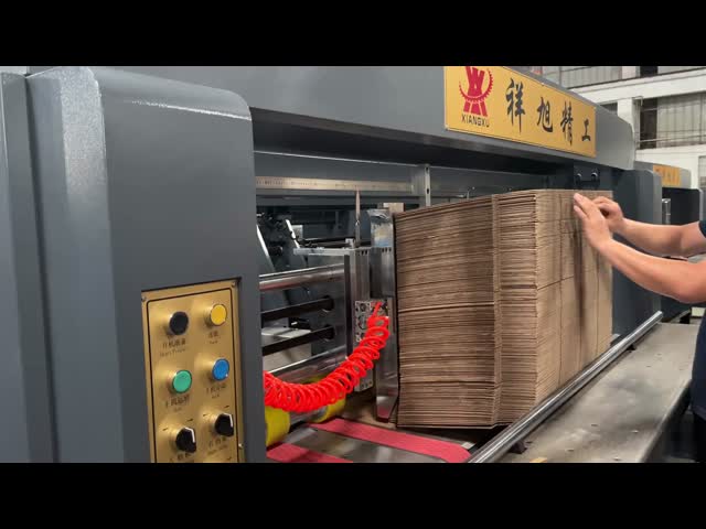 Automatic Cardboard Folder Gluer Machine With 230m/Min High Speed. video