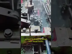 M8x1.25mm Stainless Steel Hex Bolt 12.3mm Black Electroplated