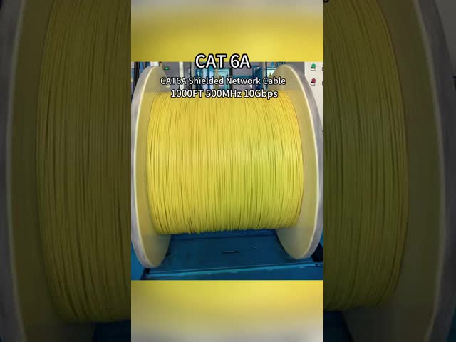 CAT8 SFTP Solid Copper LSZH Yellow Jacket For Industrial Networks