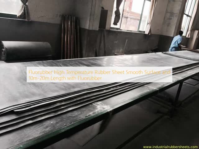 Fluorubber High Temperature Rubber Sheet with 10m-20m Length, 1m-2m Width, and 5-9MPa Tensile Strength