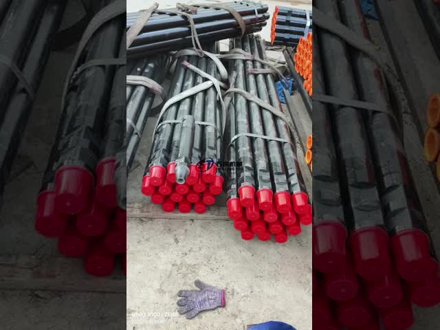 10m tubulação de broca integral do poço de água da rocha 44mm vídeo