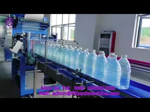 2016 P15 large bottle linear film packaging machine