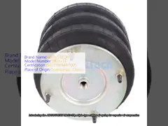 Triple Type Rubber Air Spring Contitech FT 412-32 DS G1/2 Port Size Air Suspension