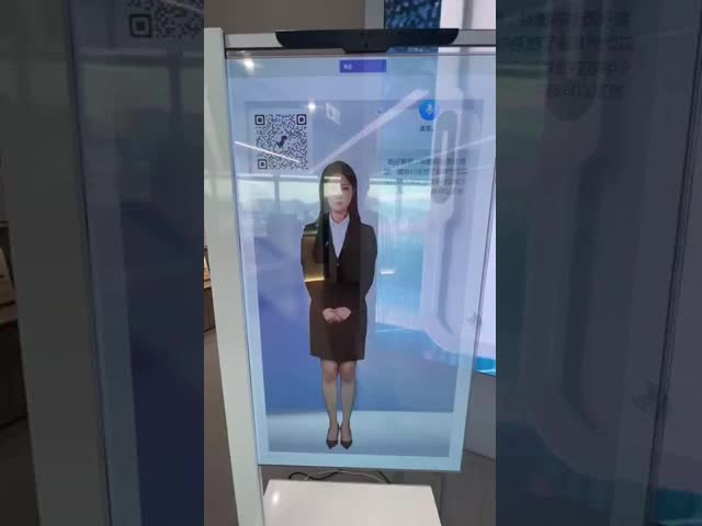 55 inch AI Digital OLED Transparent Display Kiosk