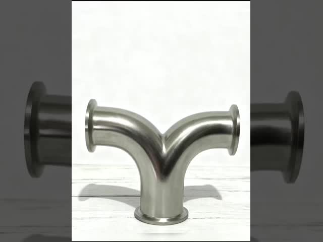 Tri Clamp Stainless Steel Y Pipe Fittings 3A Certified Ss 304 food standard