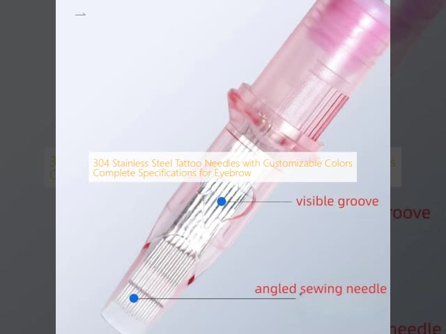 304 Stainless Steel Tattoo Needles Customizable For Eyebrow