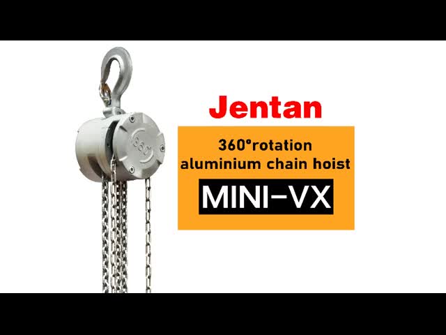 JTVX-Pro Electric Chain Hoist Manual Operation in Tight Spaces with Hand Crank and Flexible Drive