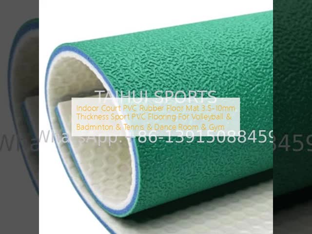 3.5-10mm Thickness Indoor Sports Flooring For Courts Volleyball / Badminton / Table Tennis / Basketball / Gym / Dance Room