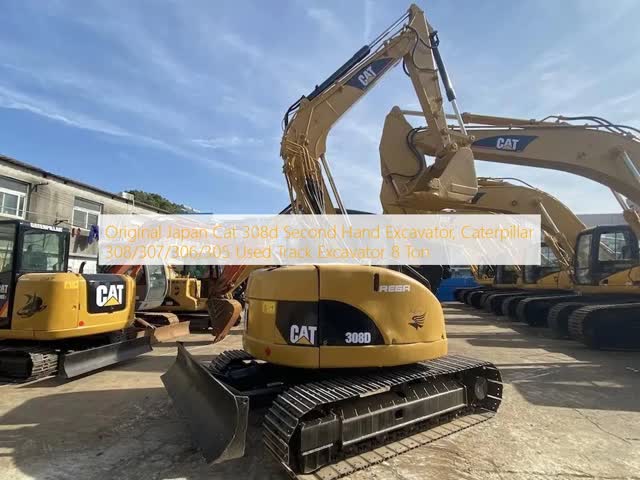 Original Japan Cat 308d Second Hand Excavator,  308/307/306/305 Used Track Excavator 8 Ton