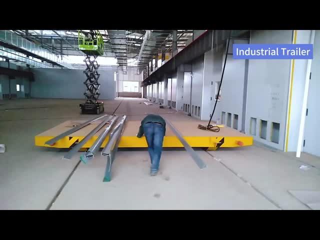 Heavy Duty Industrial Trailer Modular Flatbed 30T Workshop Warehouse