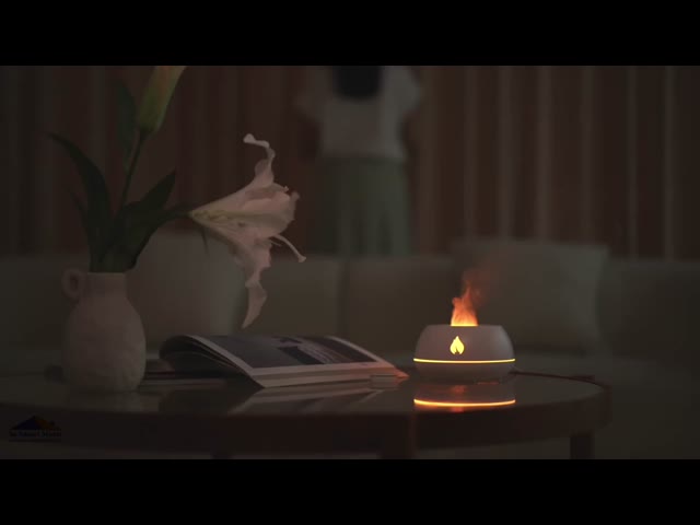 Modern Flame Aromatherapy Machine Safety Aroma Flame Diffuser DC5.0V/1.0A