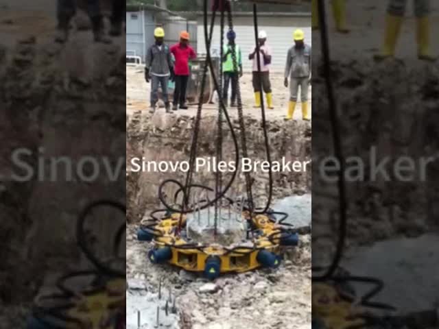 Hydraulic Pile Breaker Working
