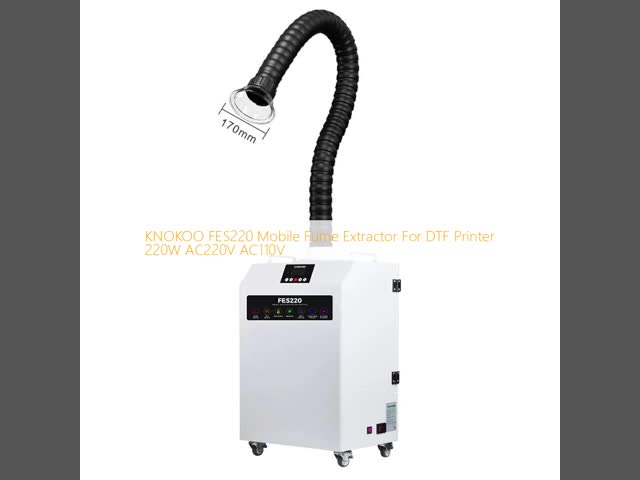 KNOKOO FES220 Mobile Fume Extractor For DTF Printer 220W AC220V AC110V