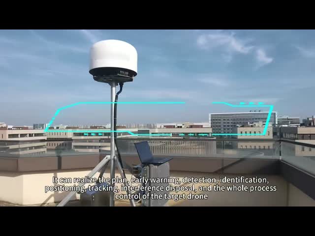 Roof Mounted Anti Drone Detector 100MHz-6GHz Portable UAV Detector With Remote Control